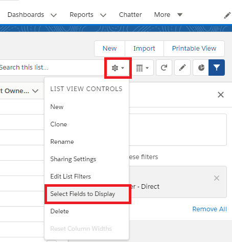 Salesforce List View